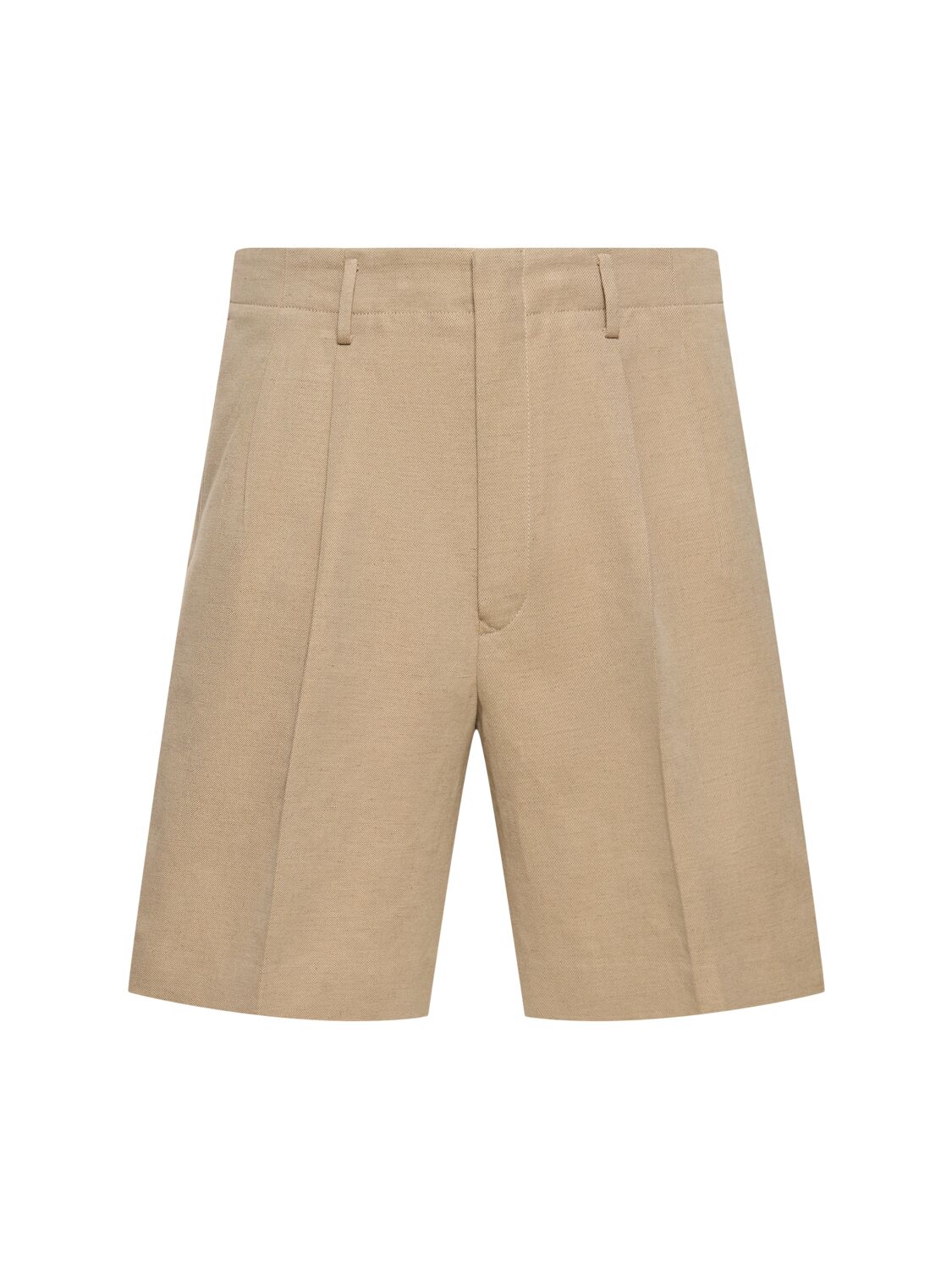 Image of Joetsu Cotton & Linen Bermuda Shorts