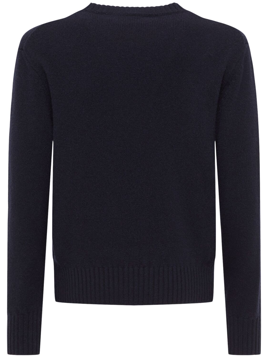 Shop Ami Alexandre Mattiussi Adc Logo Cashmere Sweater In Navy