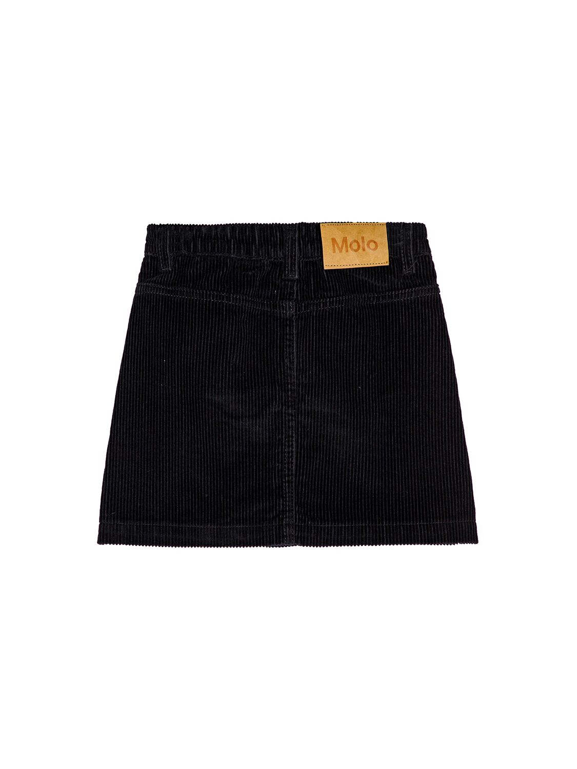 Shop Molo Cotton Corduroy Mini Skirt In Black