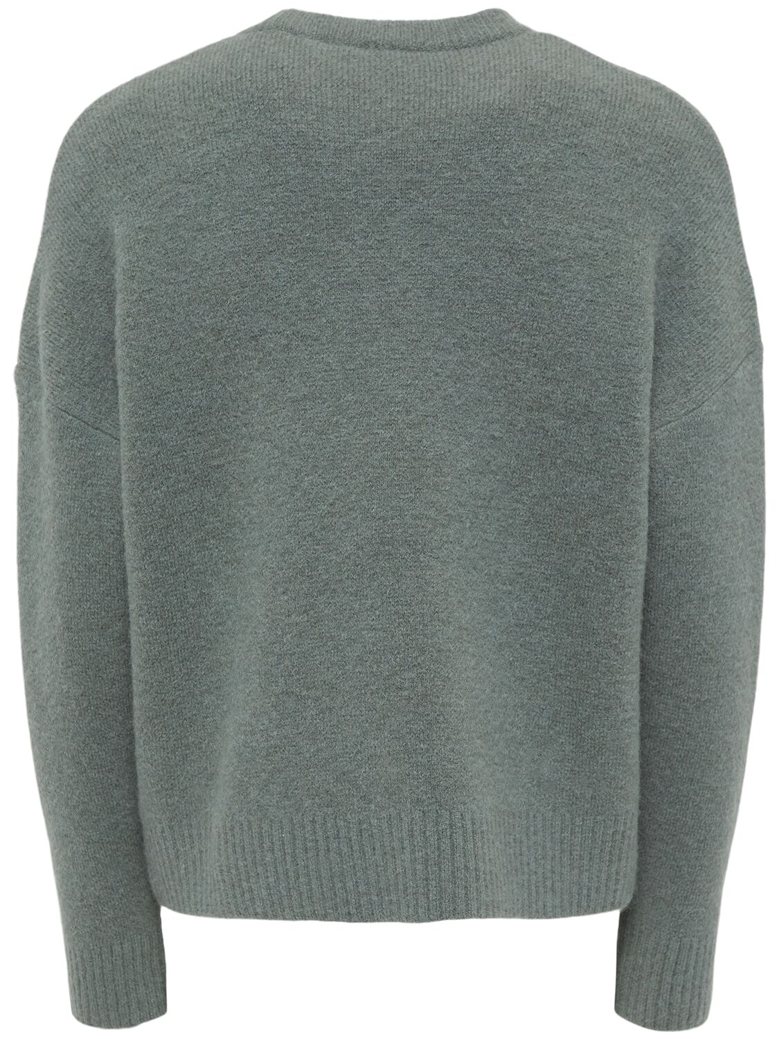 Shop Ami Alexandre Mattiussi Adc Alpaca Blend Crewneck Sweater In Antique Clay