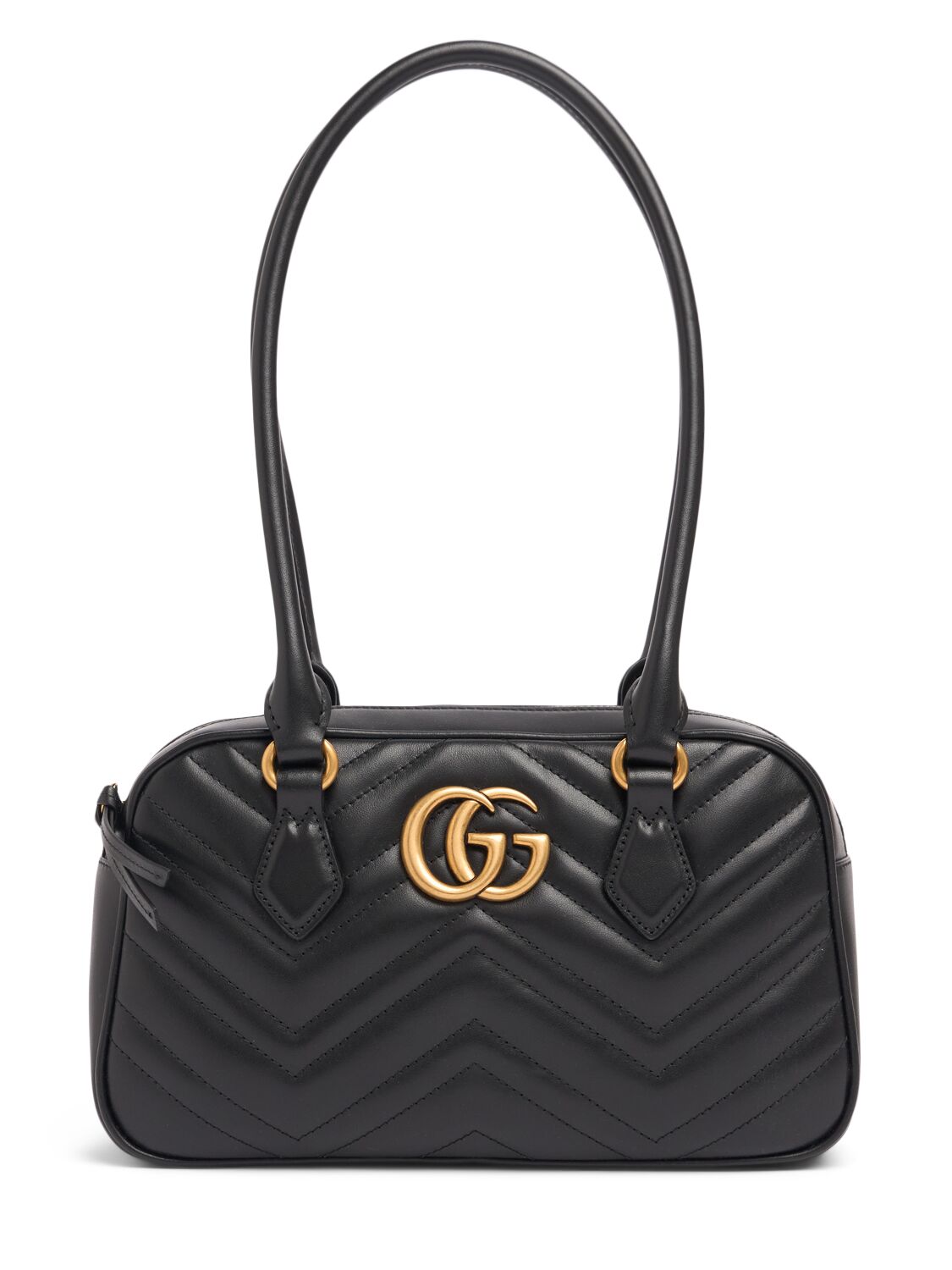 Image of Small Gg Marmont Leather Top Handle Bag