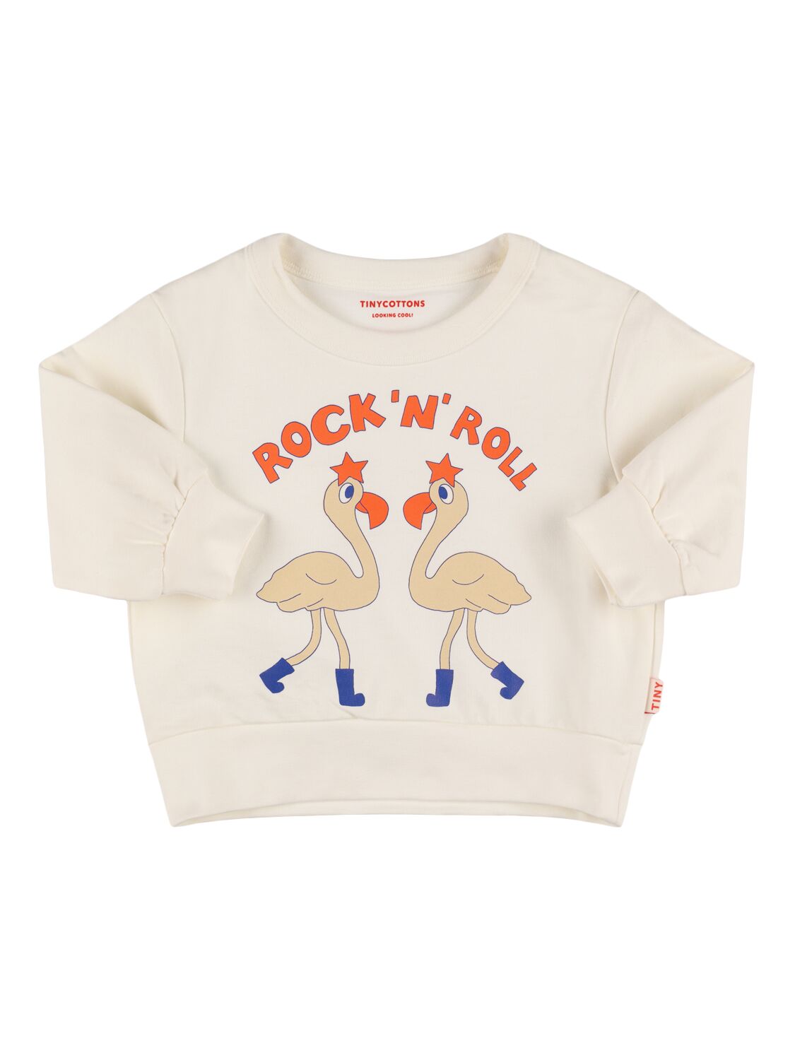 Tiny Cottons Kids' Printed Organic Cotton Sweatshirt In Off White