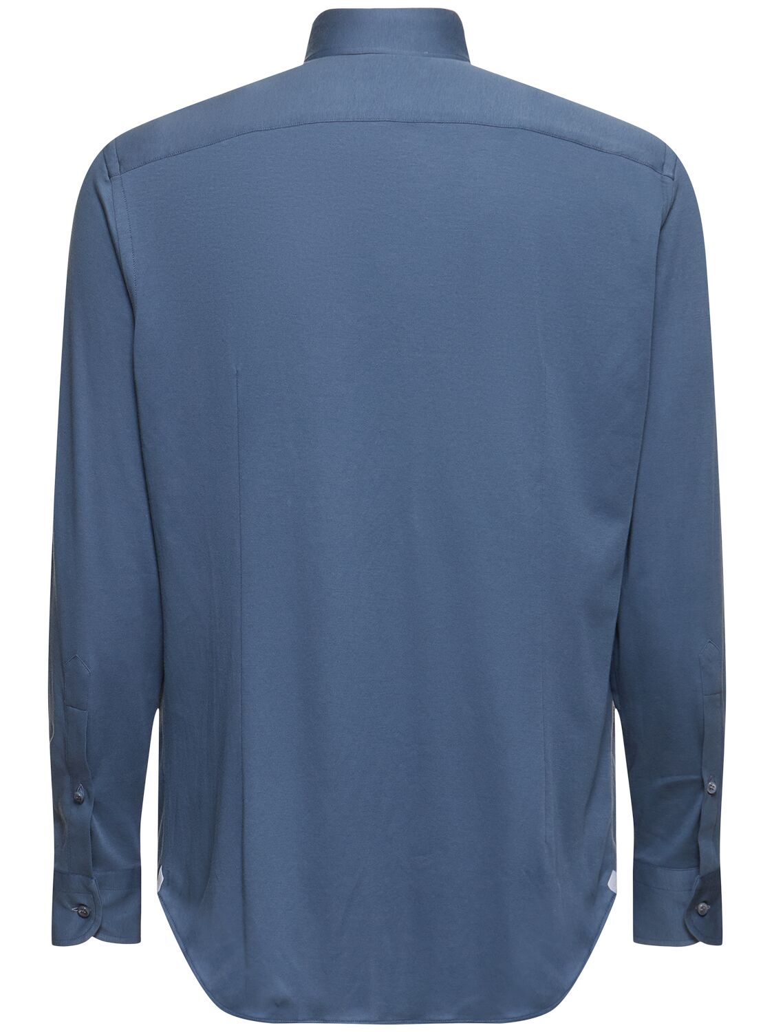 Shop Loro Piana Andrew ml Cotton Jersey Shirt In Ceramic Blue