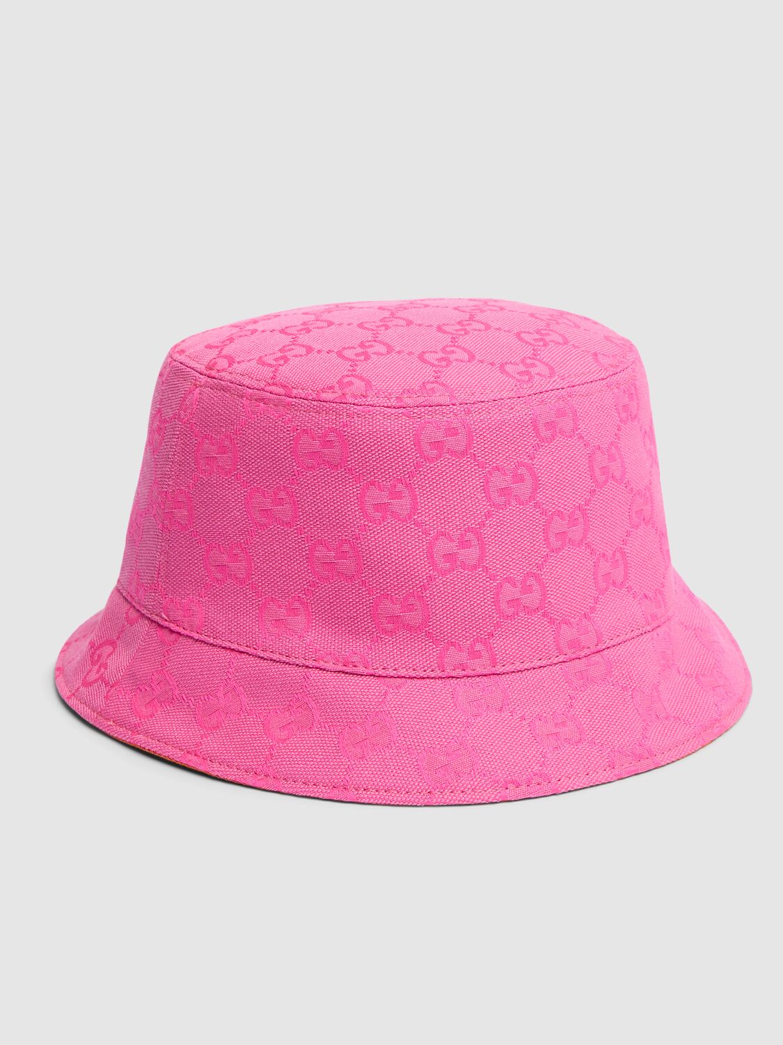 Shop Gucci Gg Canvas Bucket Hat In Blossom Rose