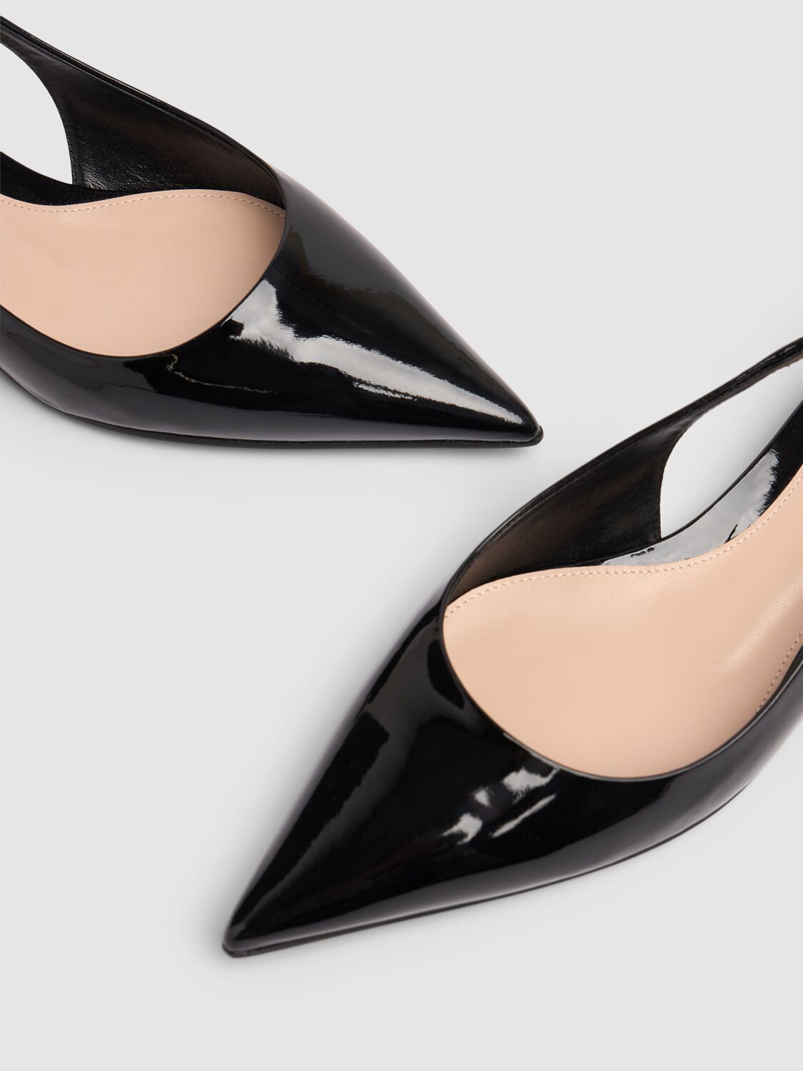 Shop Gucci 15mm Signoria Leather Ballet Flats In Black