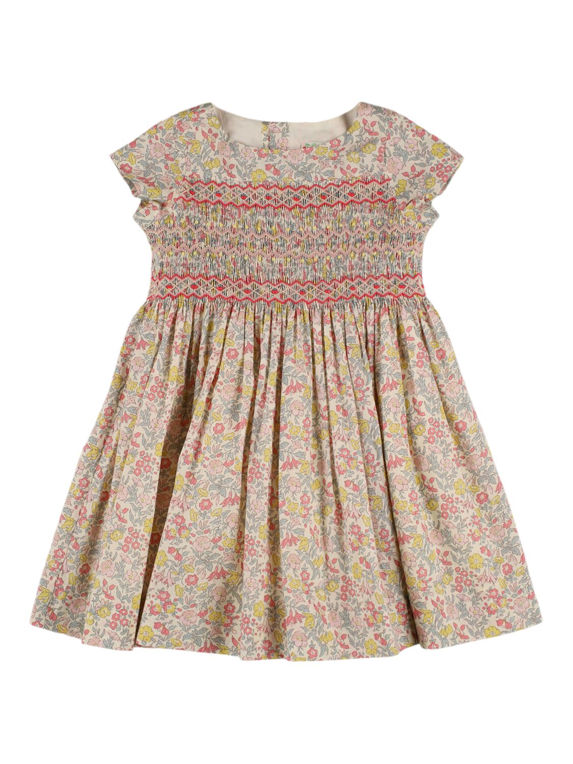 Bonpoint Printed Cotton Dress In Multicolor