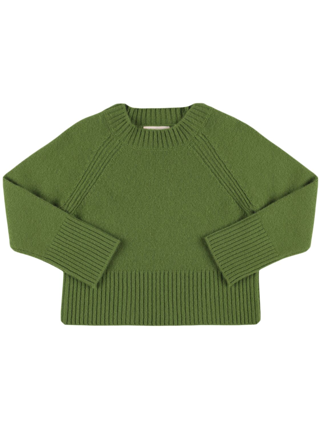 Bonpoint Kids' Cashmere Knit Sweater In Green