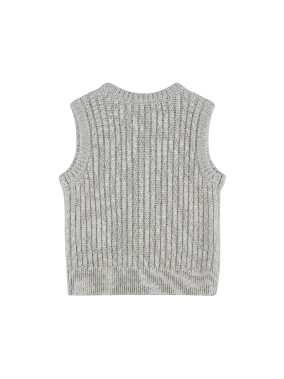 Bonpoint Wool & Cashmere Knit Vest In Light Blue