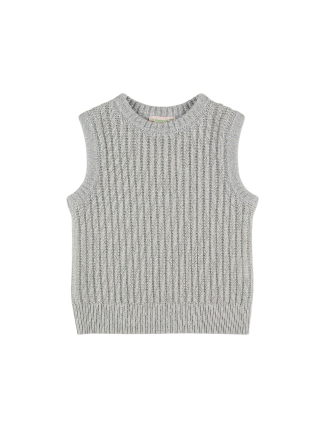 Bonpoint Wool & Cashmere Knit Vest In Light Blue