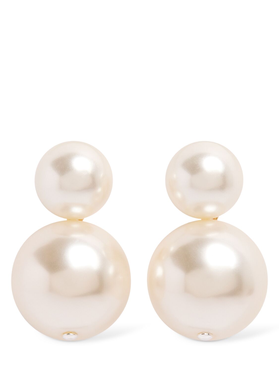 Image of Faux Pearl Drop Earrings