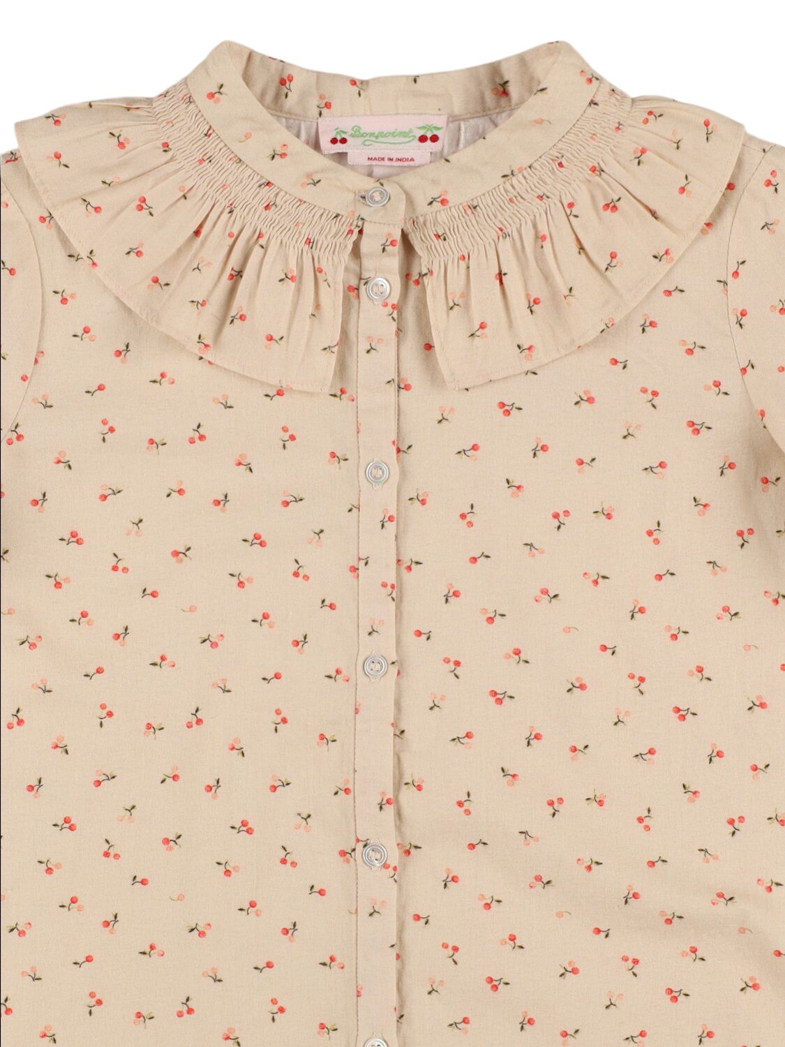 BONPOINT PRINTED COTTON SHIRT 
