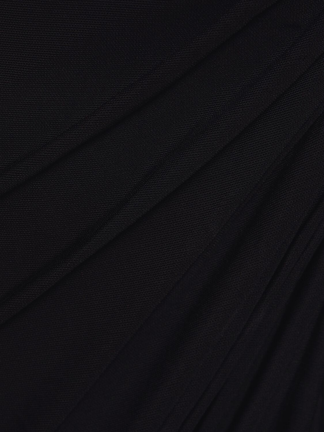 Shop Christopher Esber Monstera Asymmetrical Viscose Maxi Dress In Black