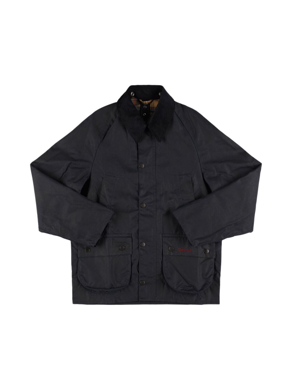 Barbour Kids' Bedale Waxed Cotton Jacket In Black
