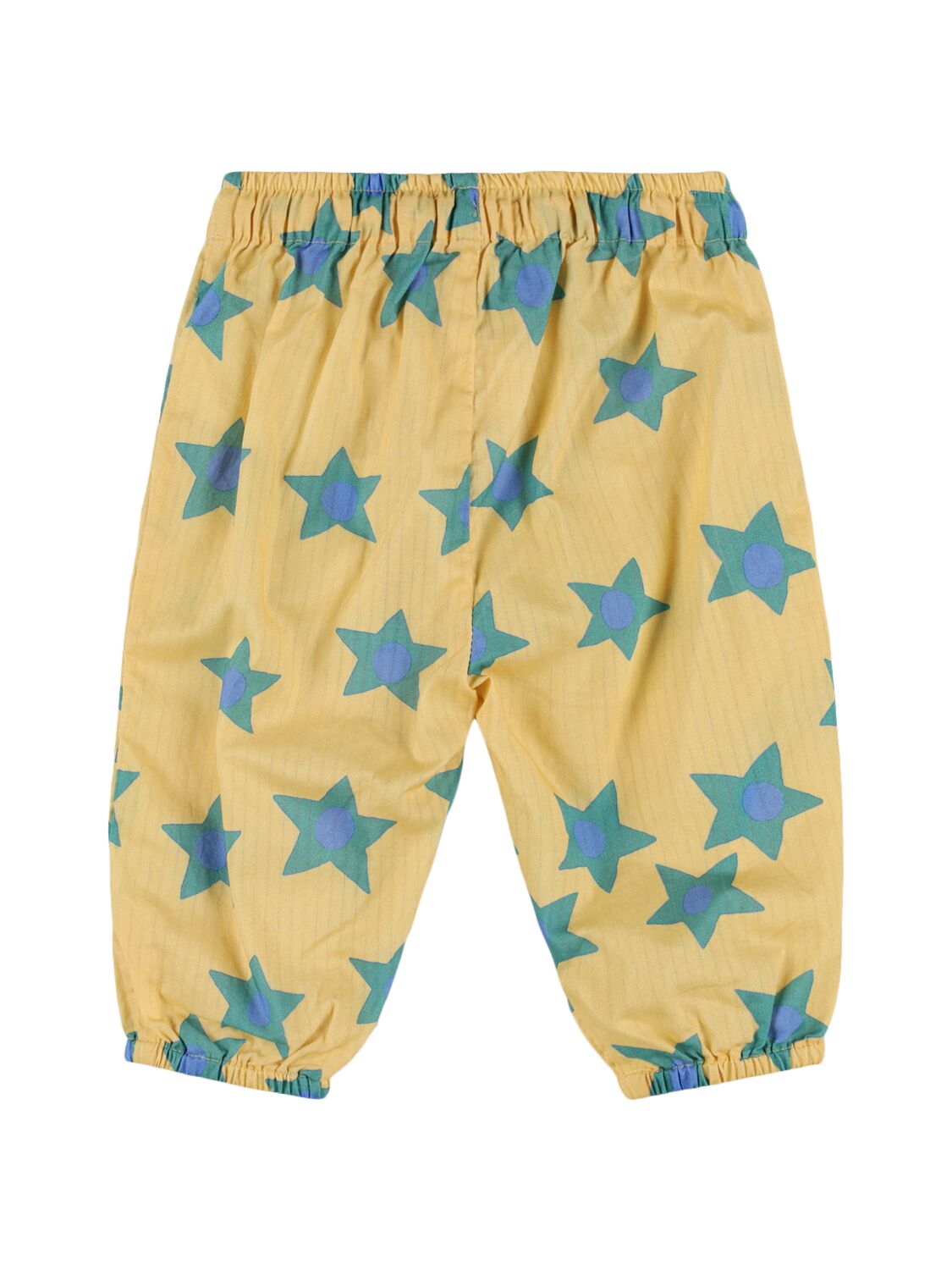 Shop Tiny Cottons Star Print Cotton Sweatpants In Yellow