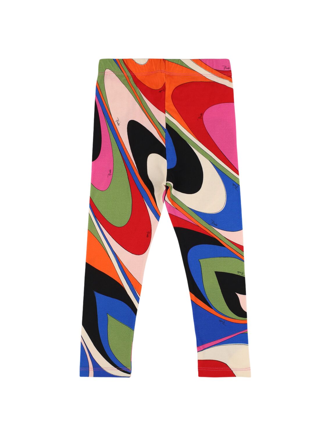 Shop Pucci Printed Cotton Jersey Leggings In Multicolor