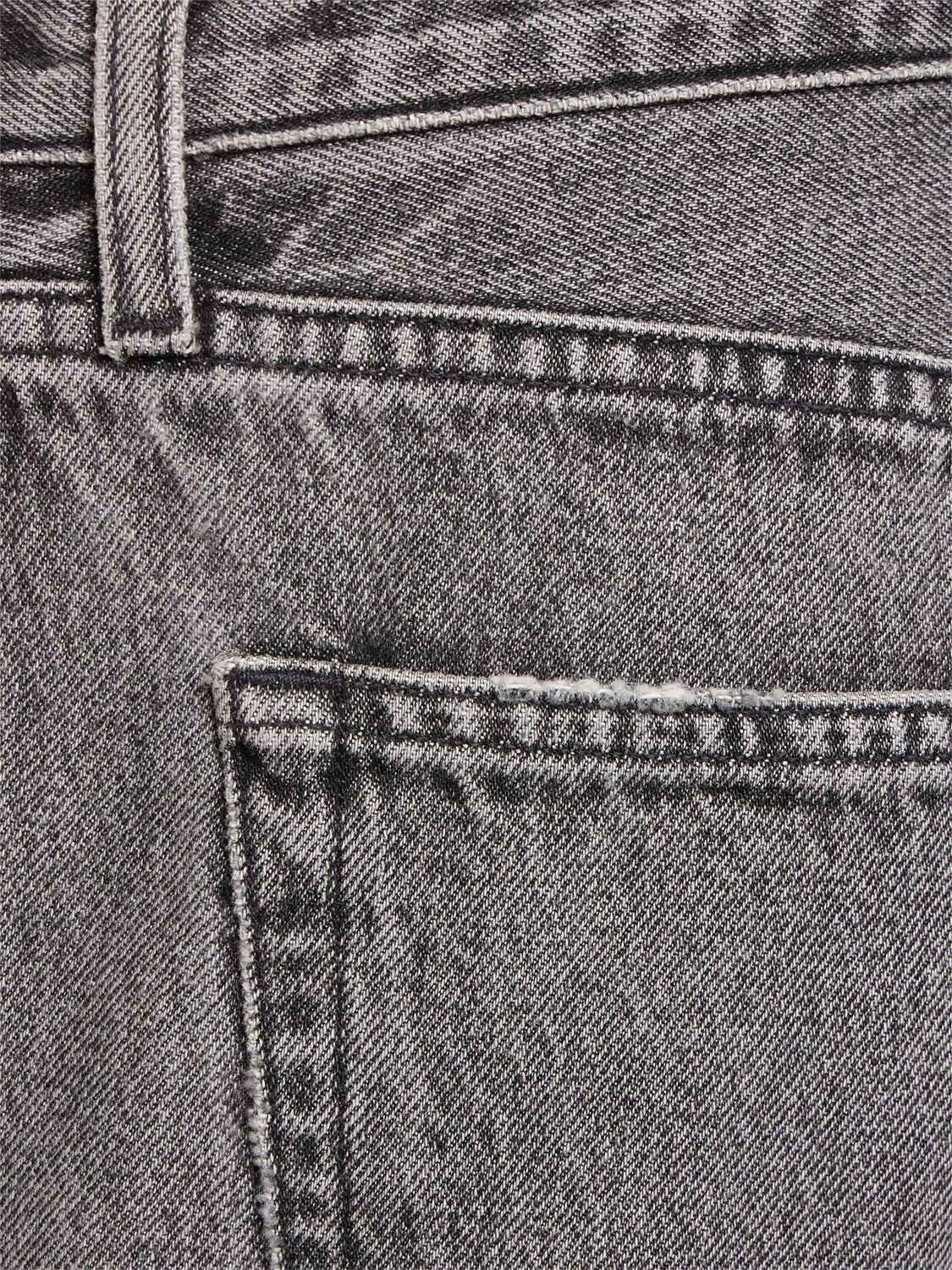 Shop Agolde Valen High Rise Straight Jeans In Grey