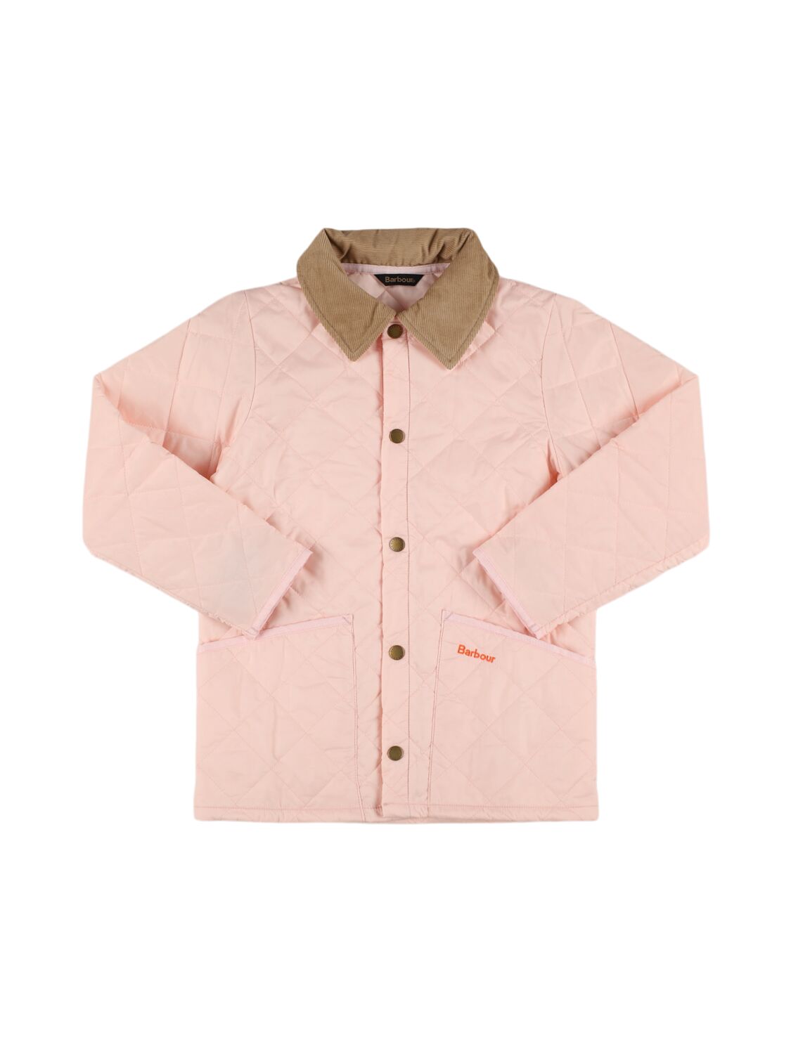Barbour Babies' Liddesdale Quilted Puffer Jacket In Pink