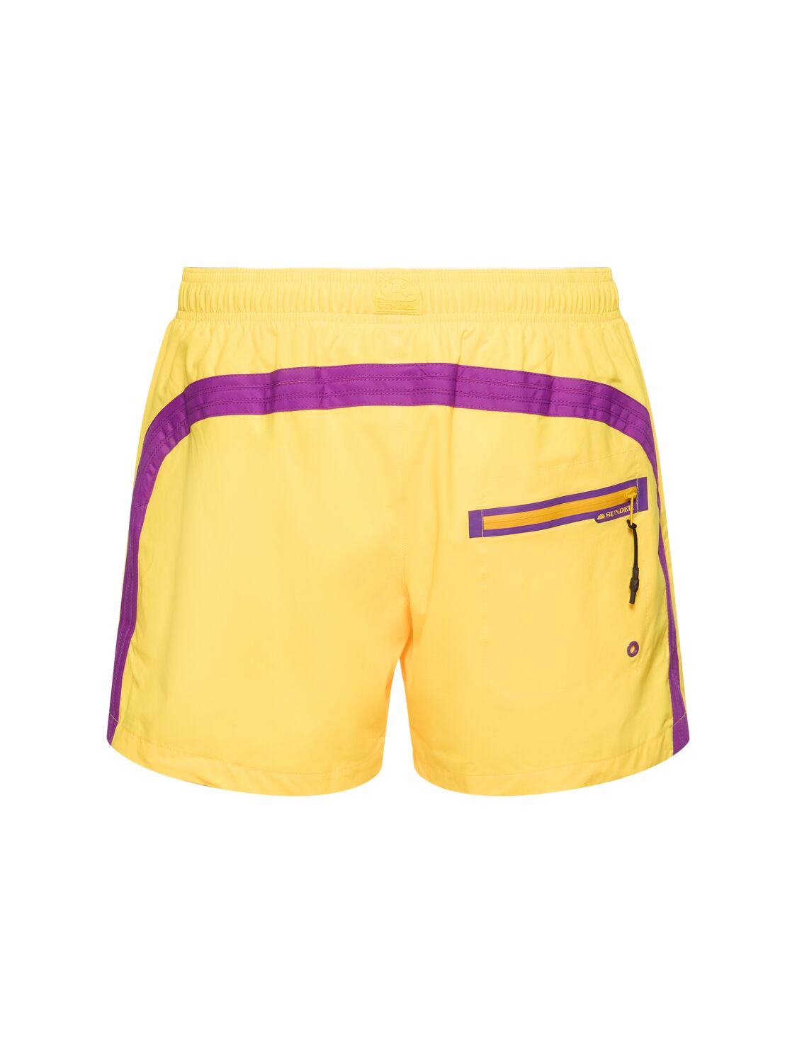 Shop Sundek Stretch Waist Quick Dry Swim Shorts In 黄色