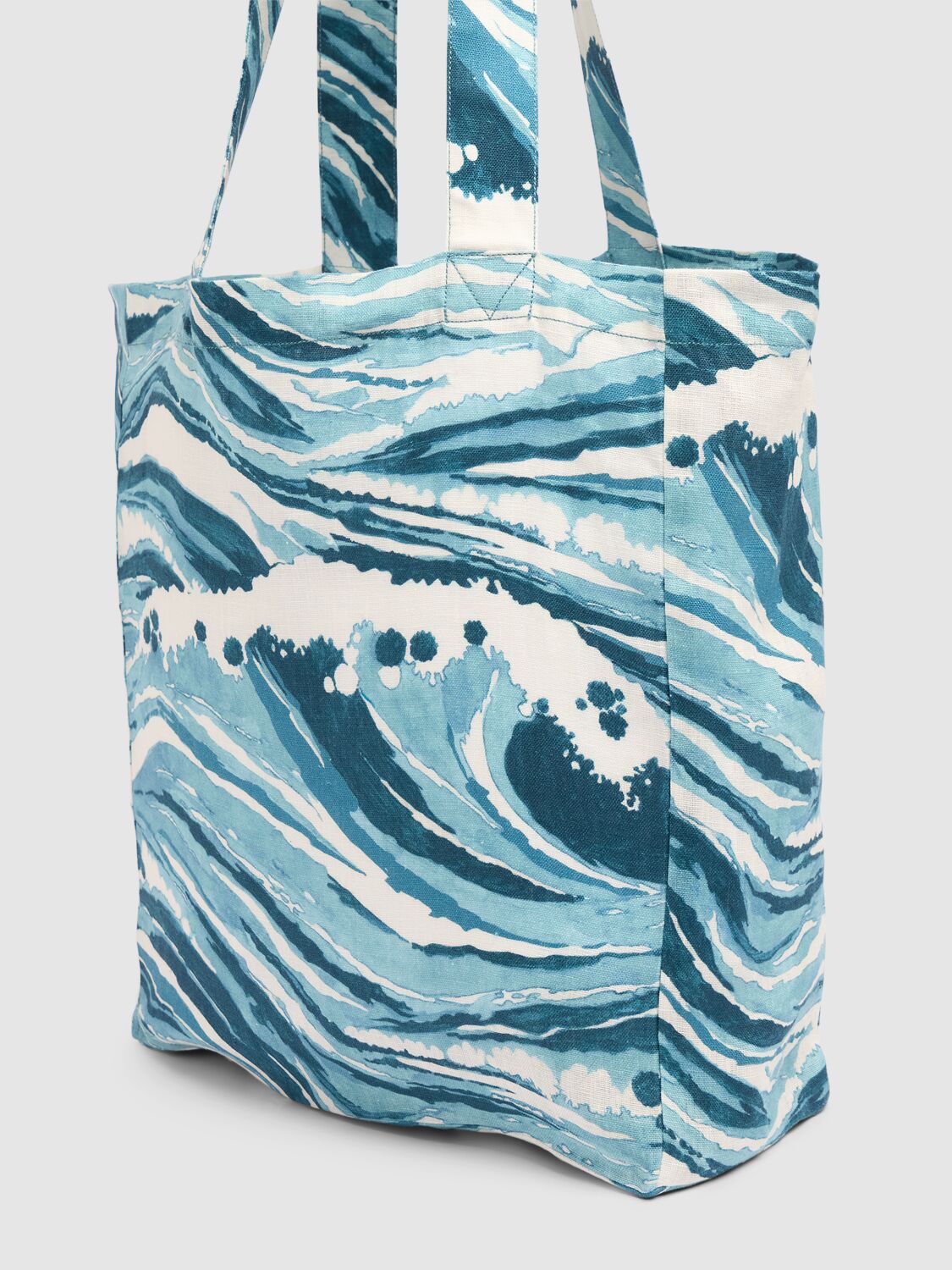 Shop Vilebrequin X Maison Kitsuné Tote Bag In Teal