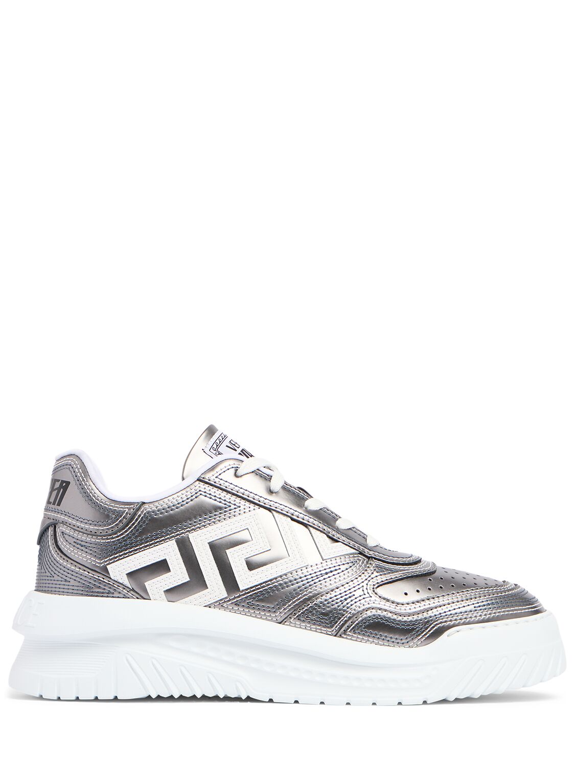 Versace Odissea Low Top Sneakers In Grey,white