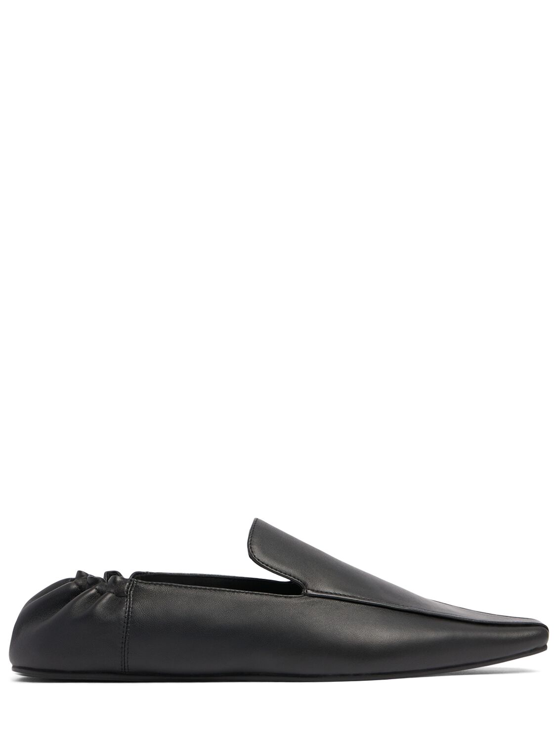 St.agni 5mm Flat Leather Loafers In 블랙