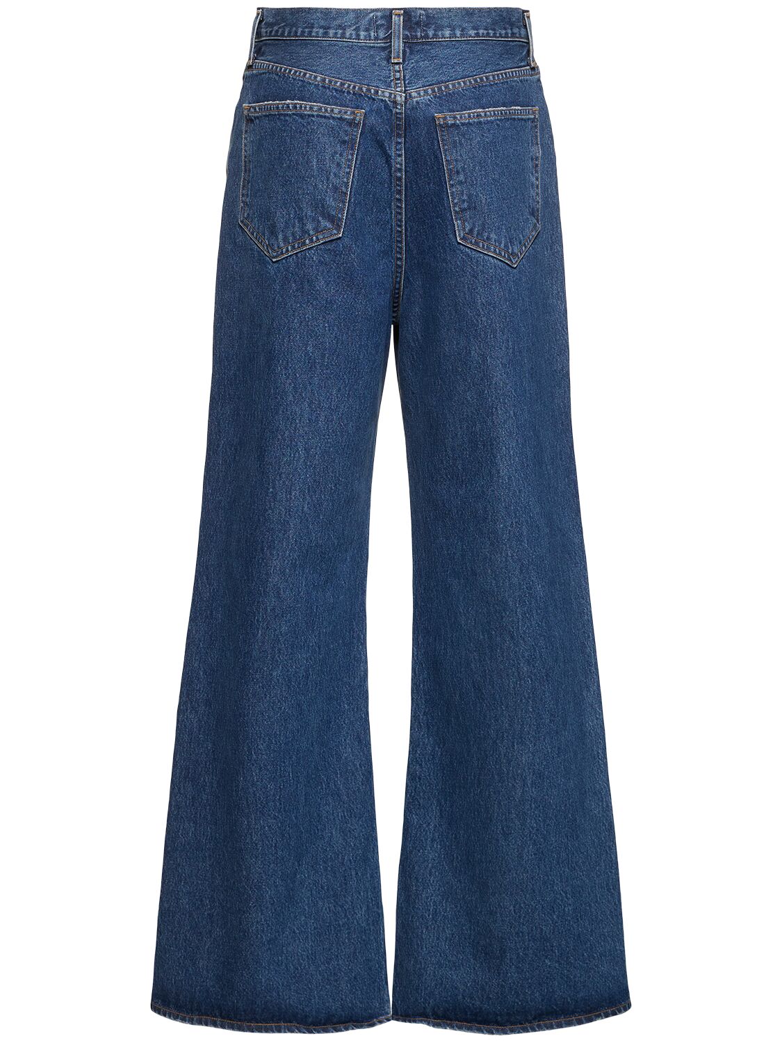 Shop Agolde Dame High Rise Wide Jeans In Blue