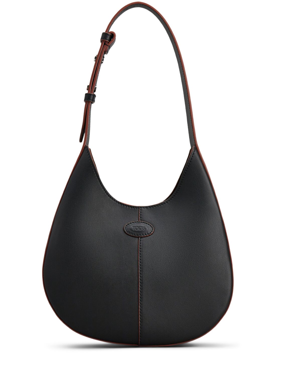 Tod's Mini Di Hobo Leather Shoulder Bag In Black