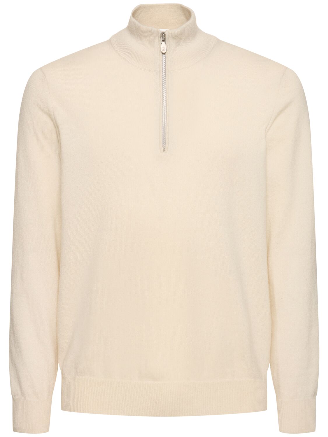Half Zip Cashmere Turtleneck Sweater