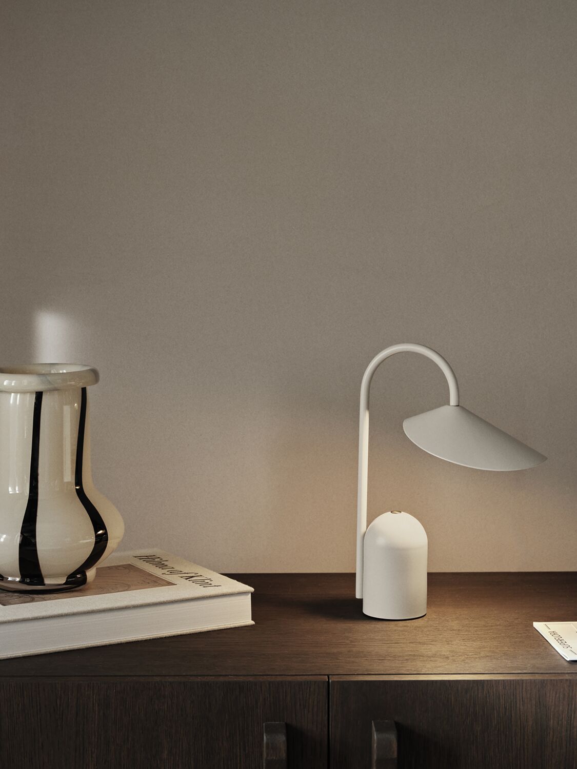 Shop Ferm Living Cashmere White Arum Portable Lamp