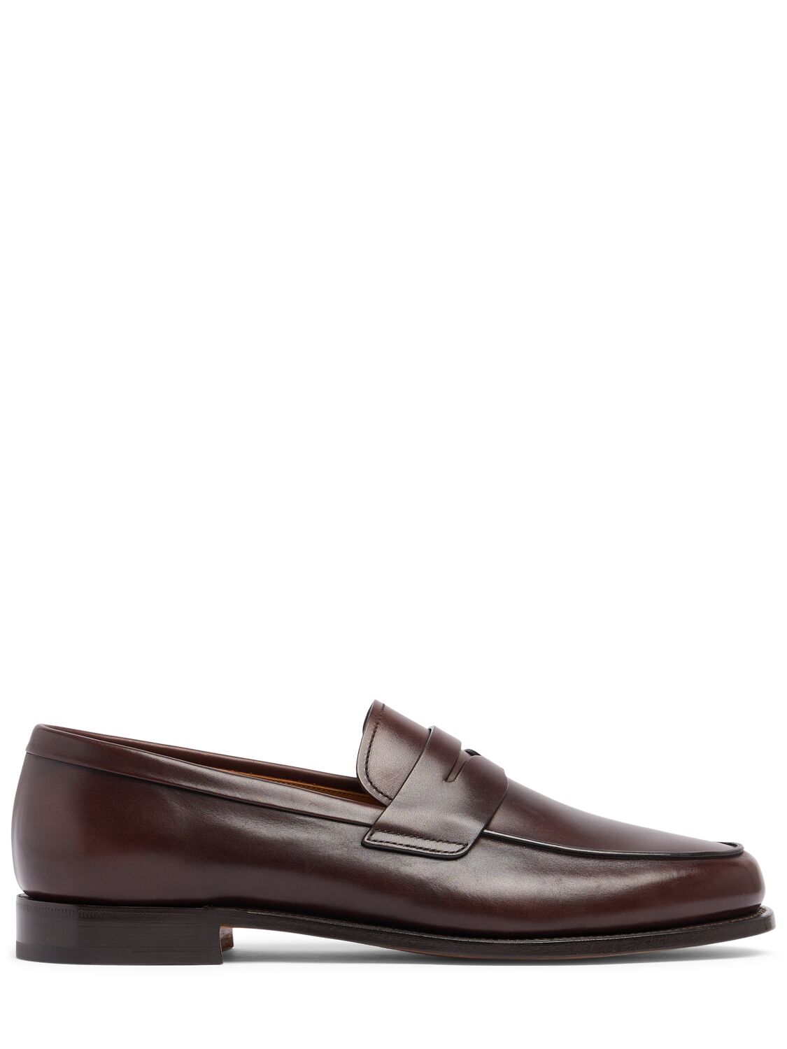 Shop Church's Milford Leather Loafers In Ebony