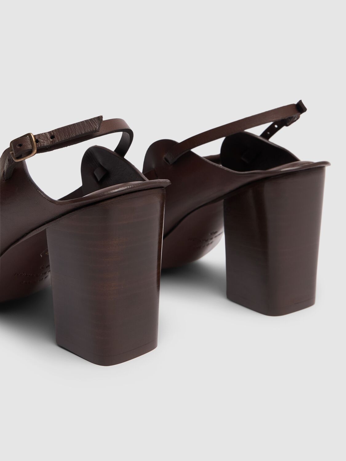 Shop Soeur 90mm Alma Leather Sandals In Brown