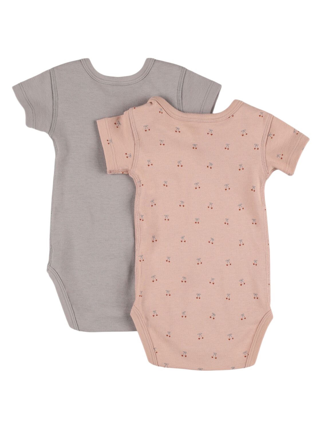 Shop Quincy Mae Set Of 2 Organic Cotton Bodysuits In Multicolor