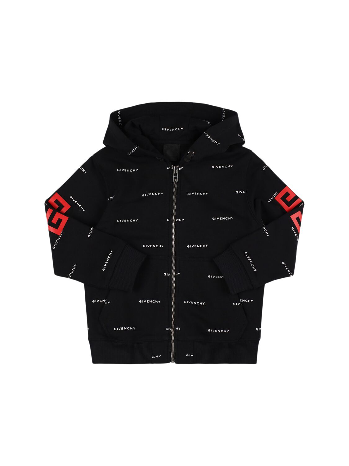 Givenchy Cotton Fleece Hoodie In Black