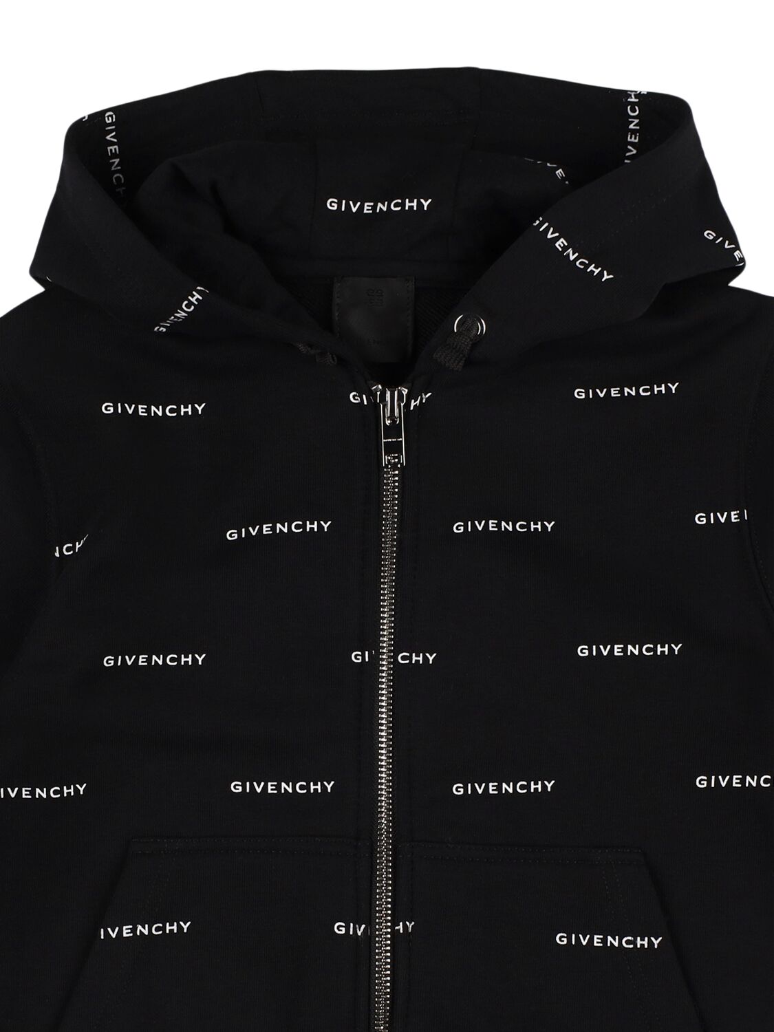 Shop Givenchy Cotton Fleece Hoodie In Black