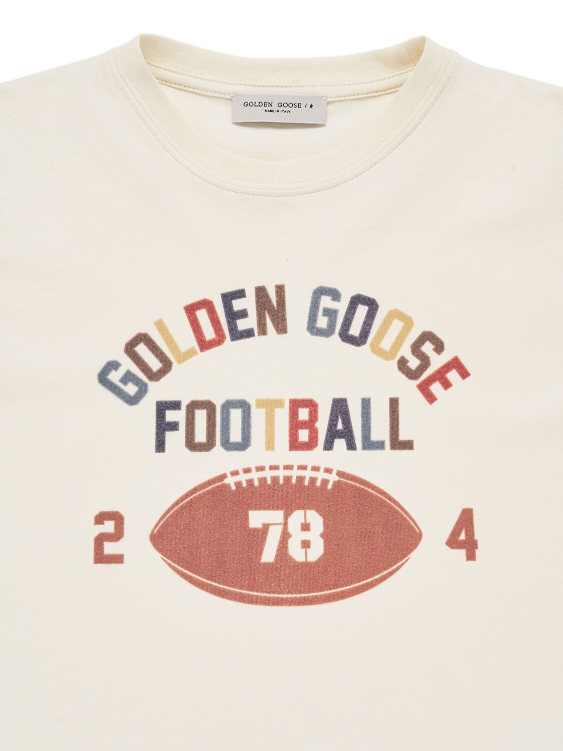 Shop Golden Goose Journey Logo Cotton T-shirt In White