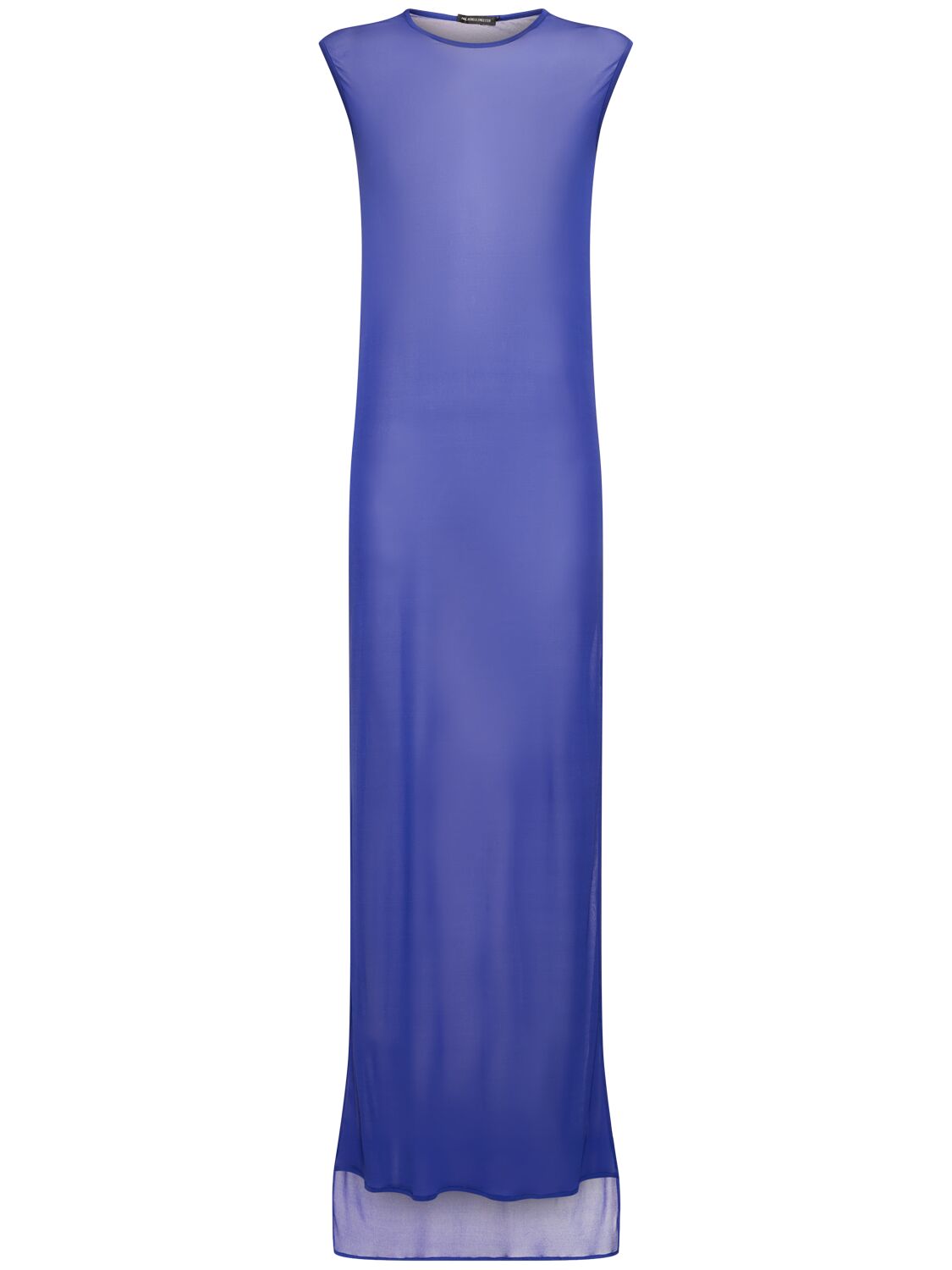 Ann Demeulemeester Seda Ultralight Jersey Long Dress In Blue