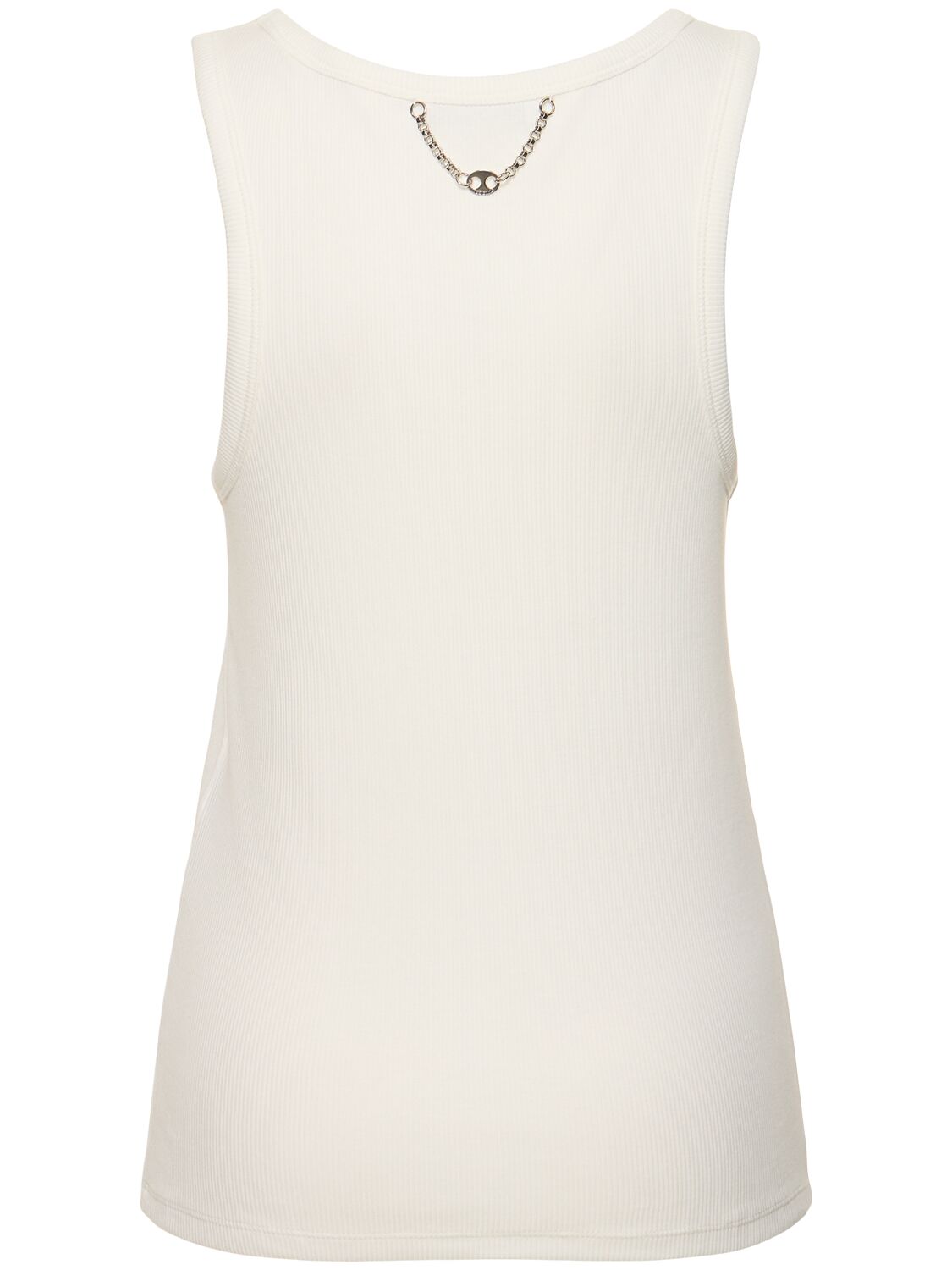 Rabanne Printed Jersey Top In White