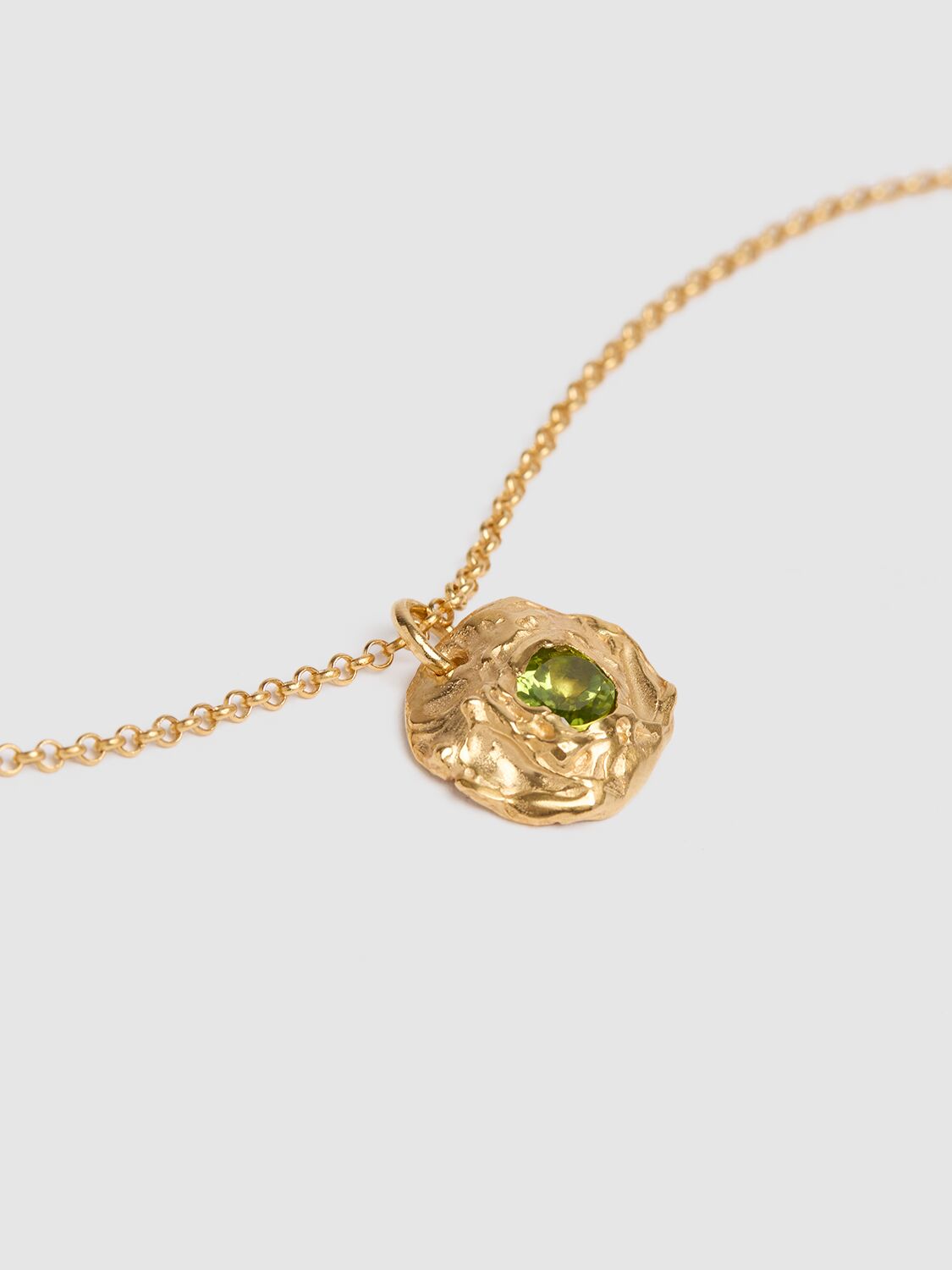 Shop Simuero Illetes Pendant Necklace In Gold