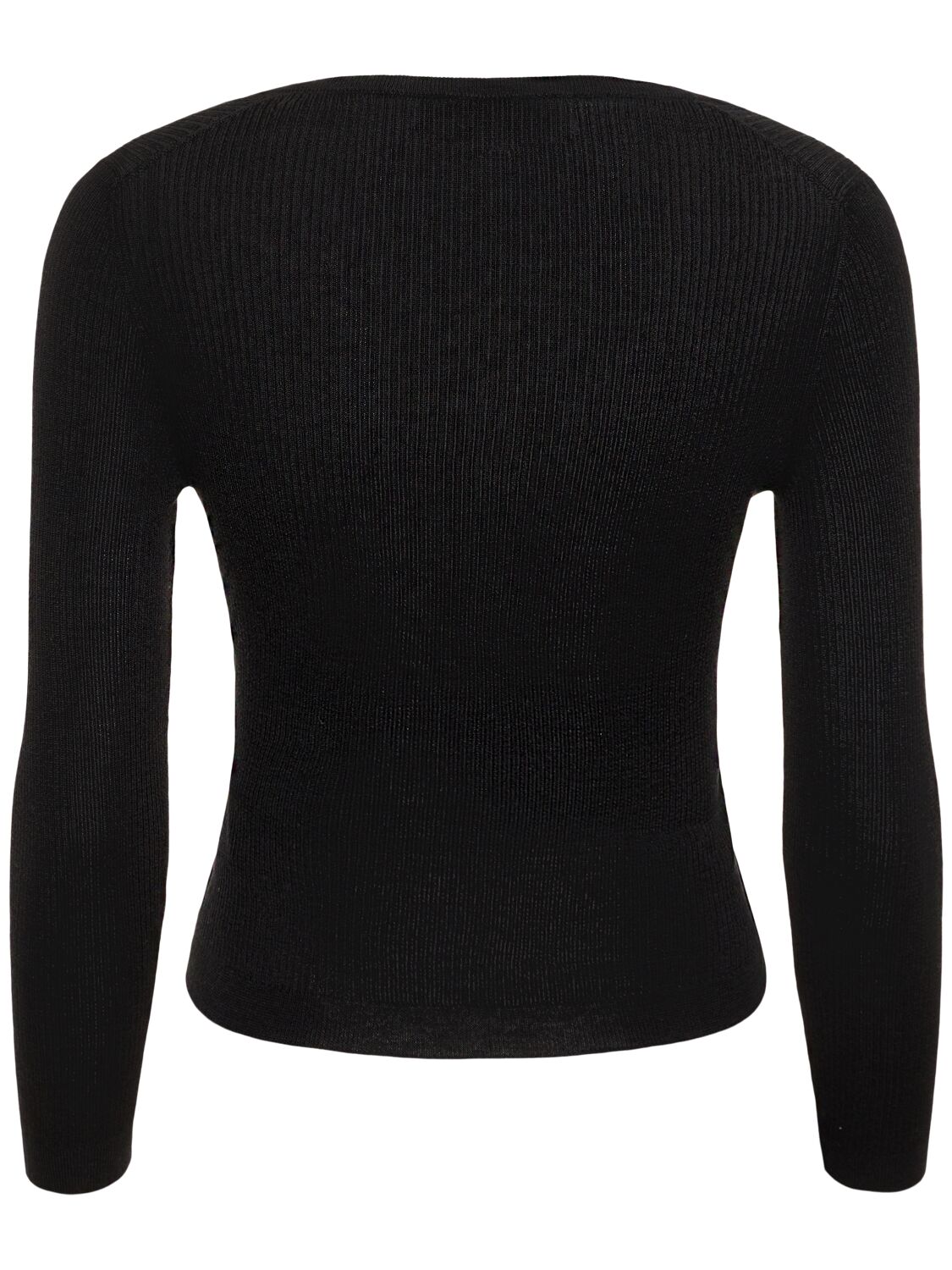 Shop Gucci Extra Fine Wool Blend Cardigan In Black