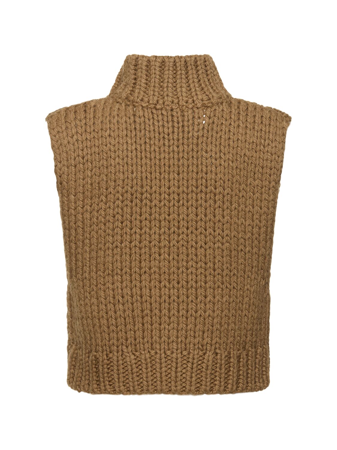 Shop Soeur Brett Wool Vest In Brown