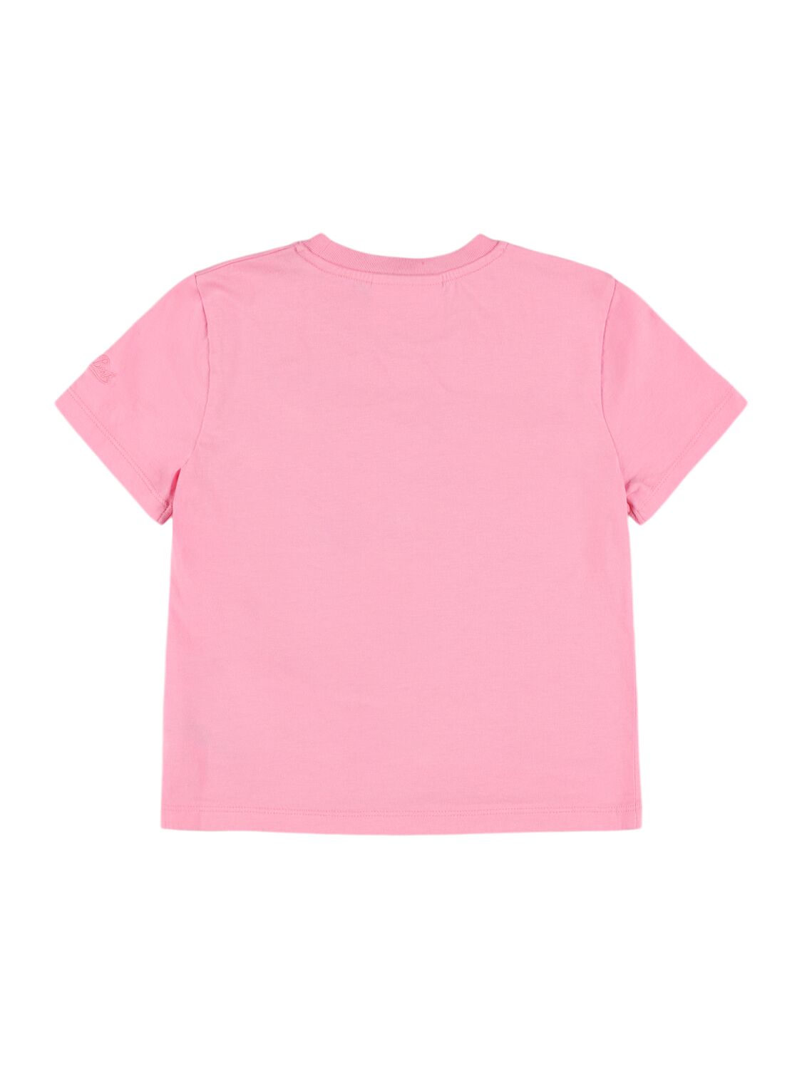 Shop Mc2 Saint Barth Smurfette Print Cotton Jersey T-shirt In Pink,multi