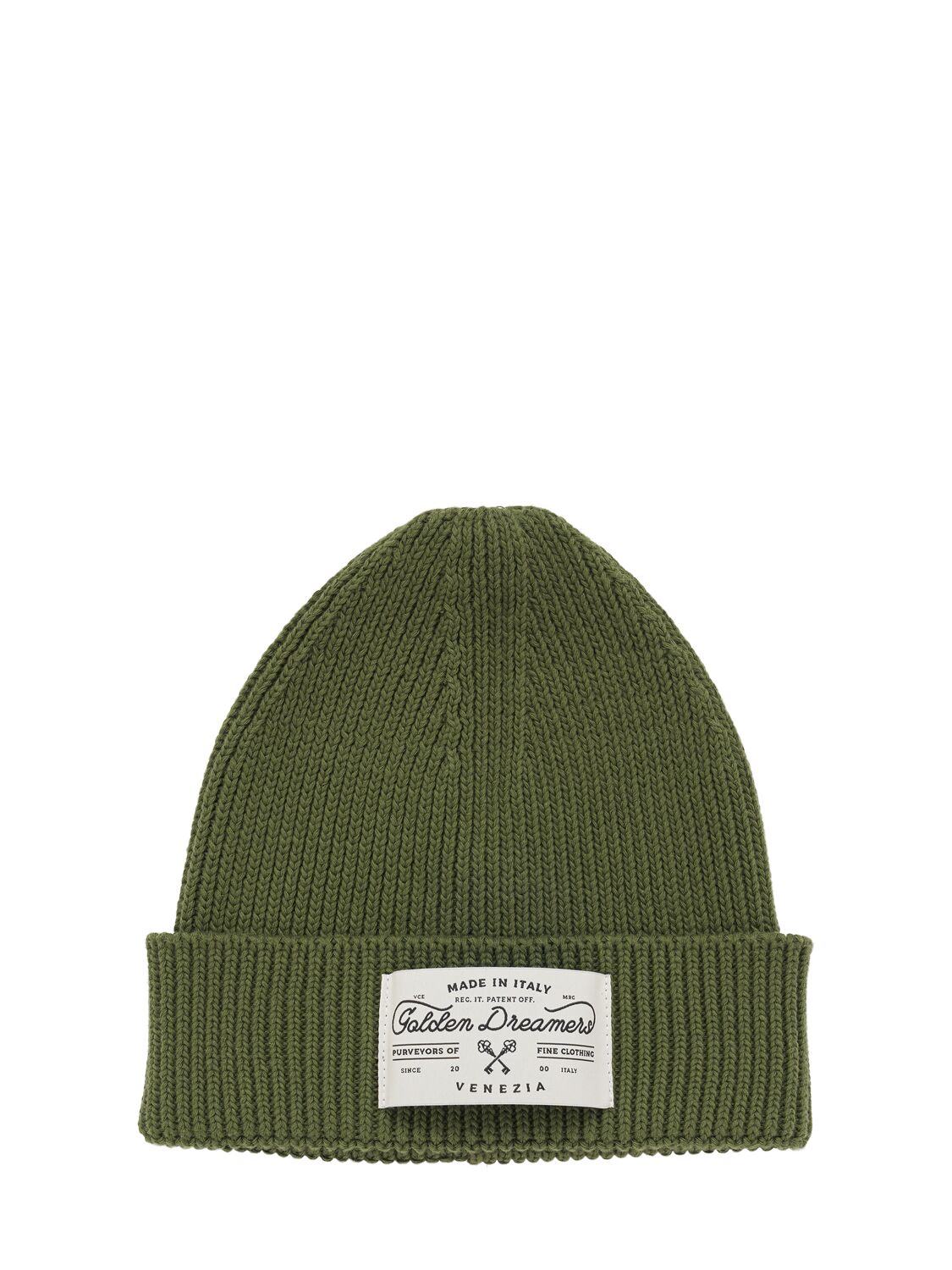 Golden Goose Journey Cotton Beanie In Green