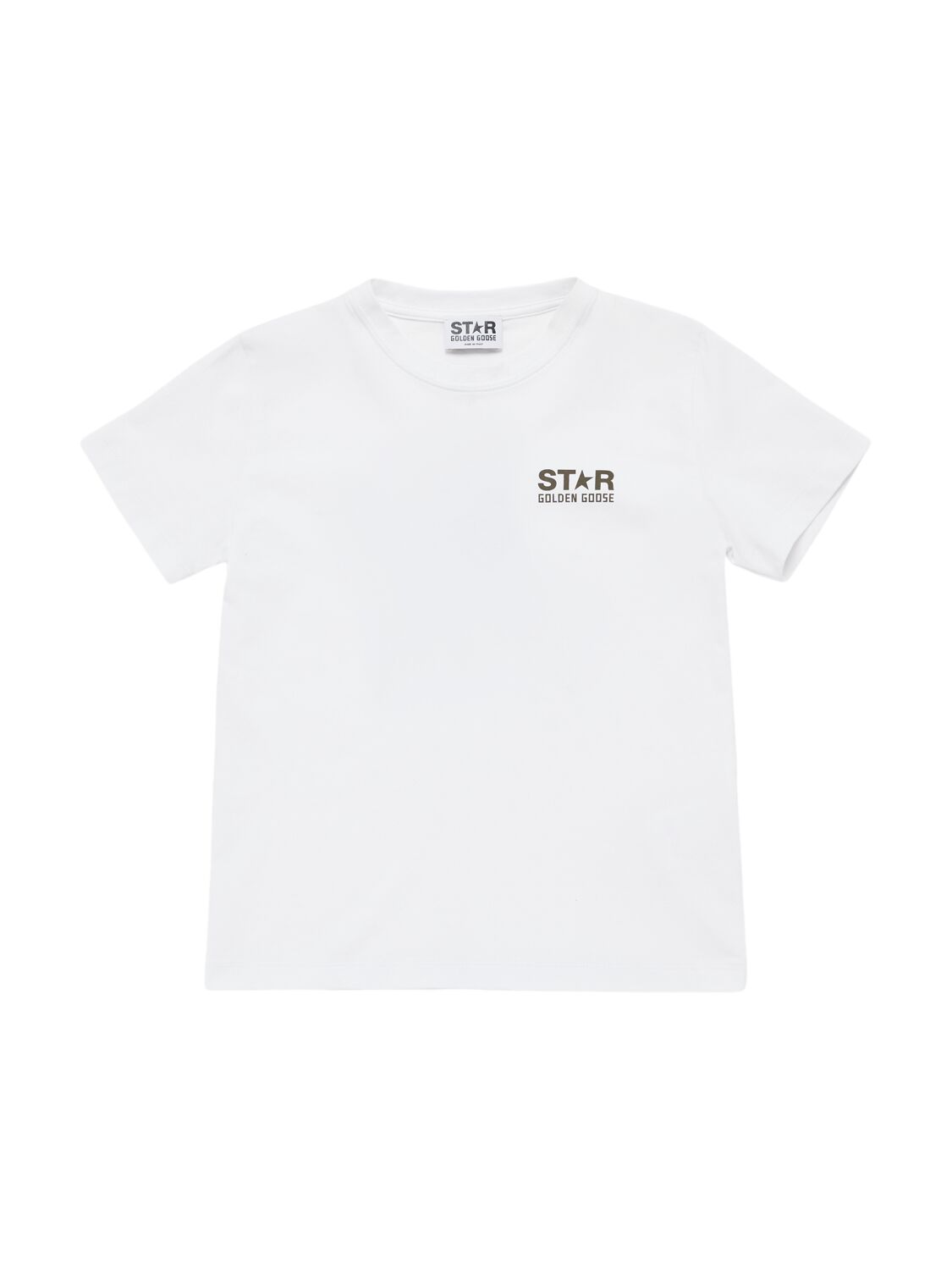 Golden Goose Star Logo Cotton T-shirt In White