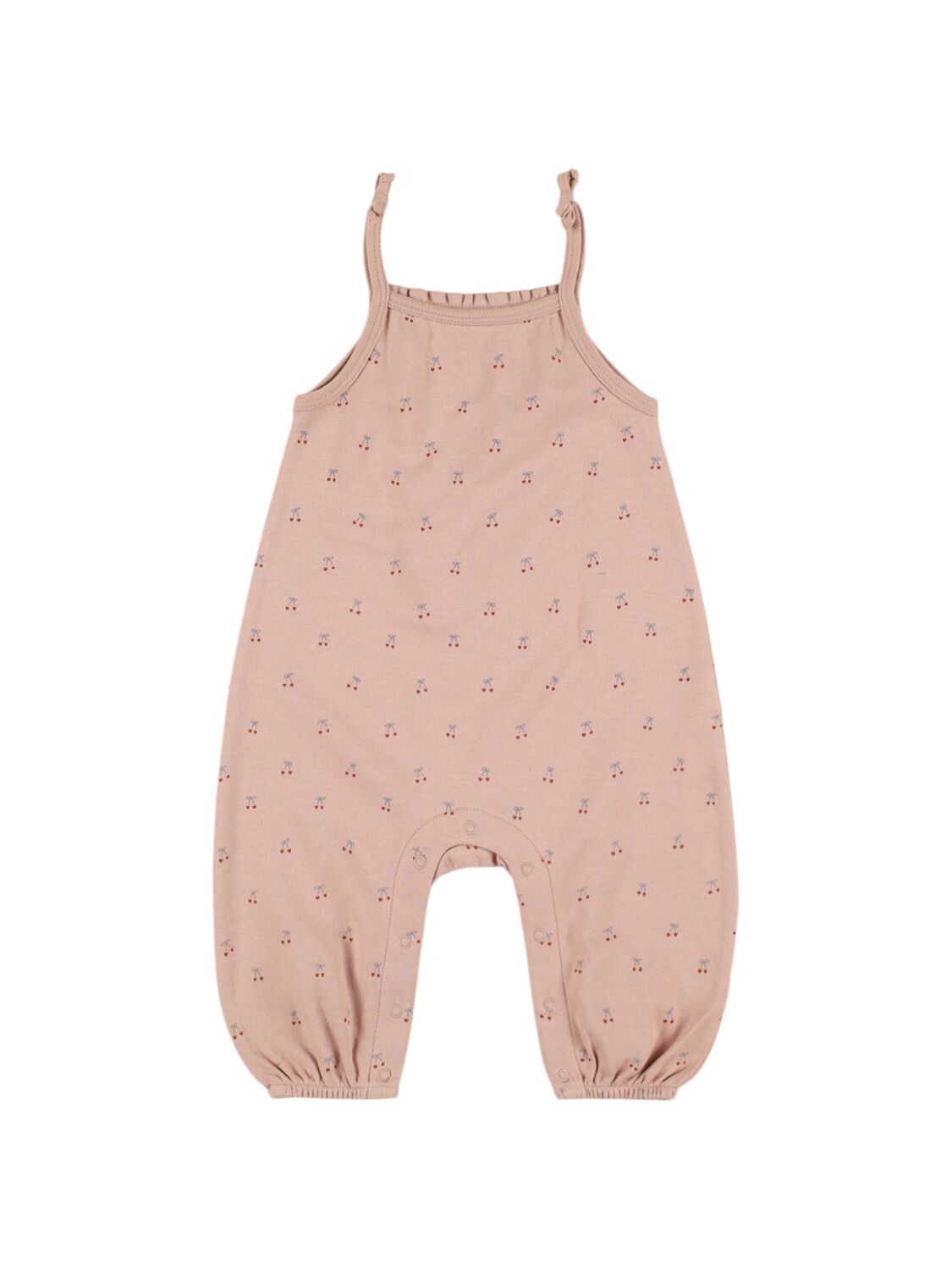 Quincy Mae Babies' Printed Organic Cotton Romper In Pink