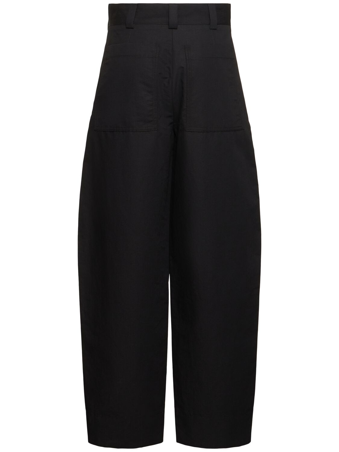 Shop Soeur Alouette Cotton Wide Pants In Black