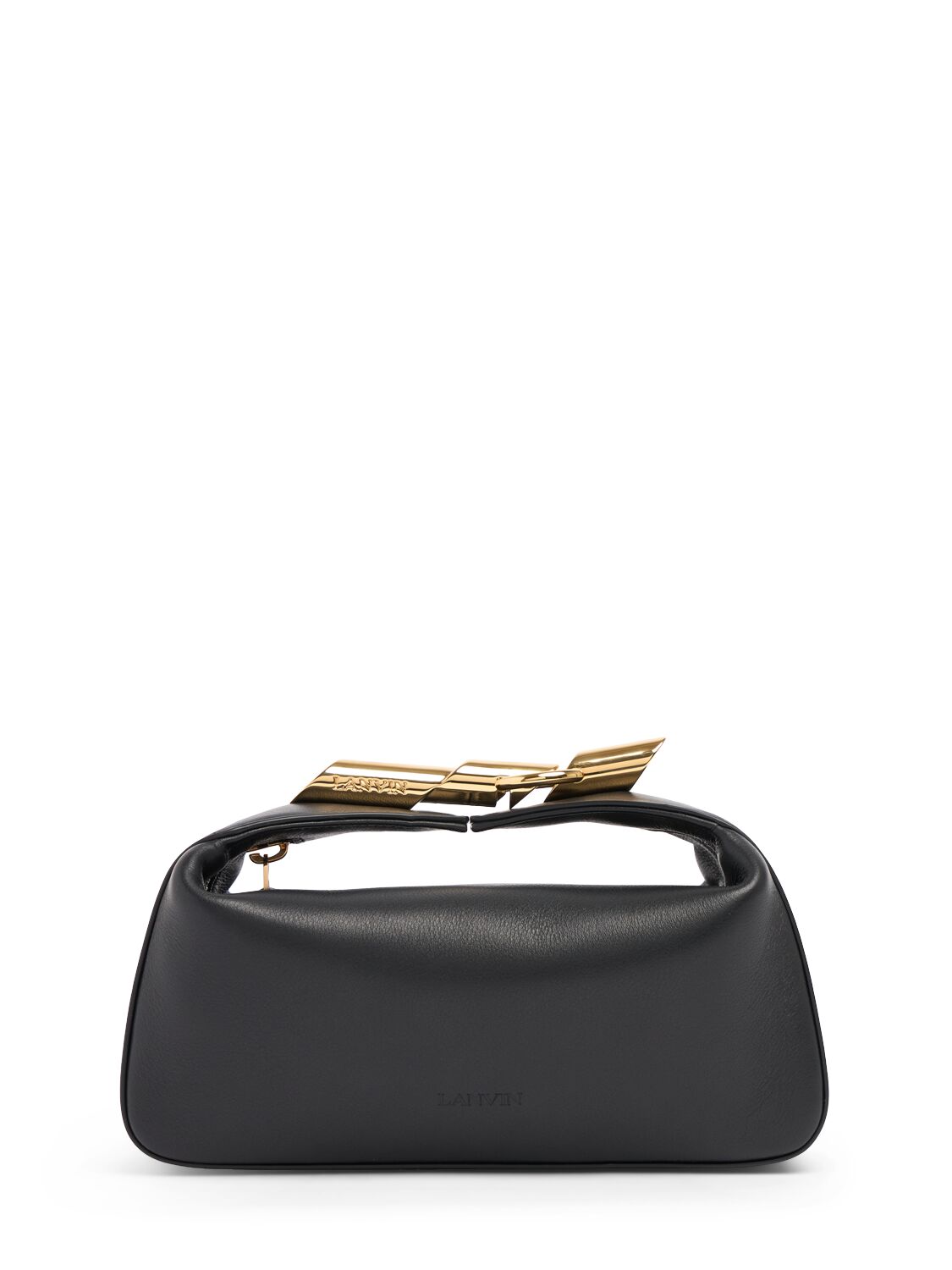 Lanvin Haute Sequence Leather Clutch In Black