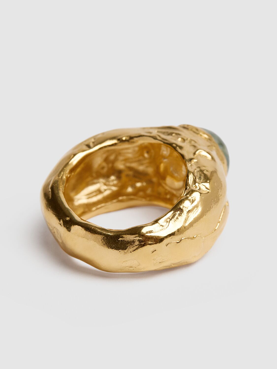 Shop Simuero Fruto Melon Chunky Ring In Gold