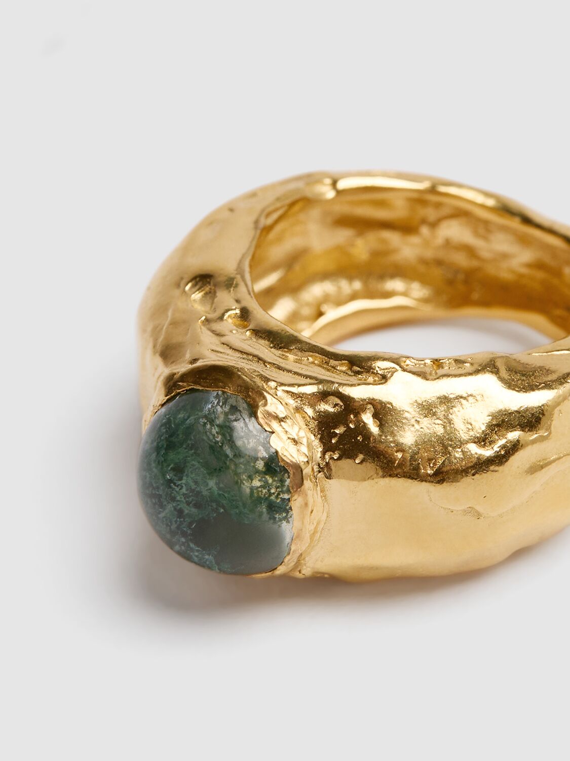 Shop Simuero Fruto Melon Chunky Ring In Gold