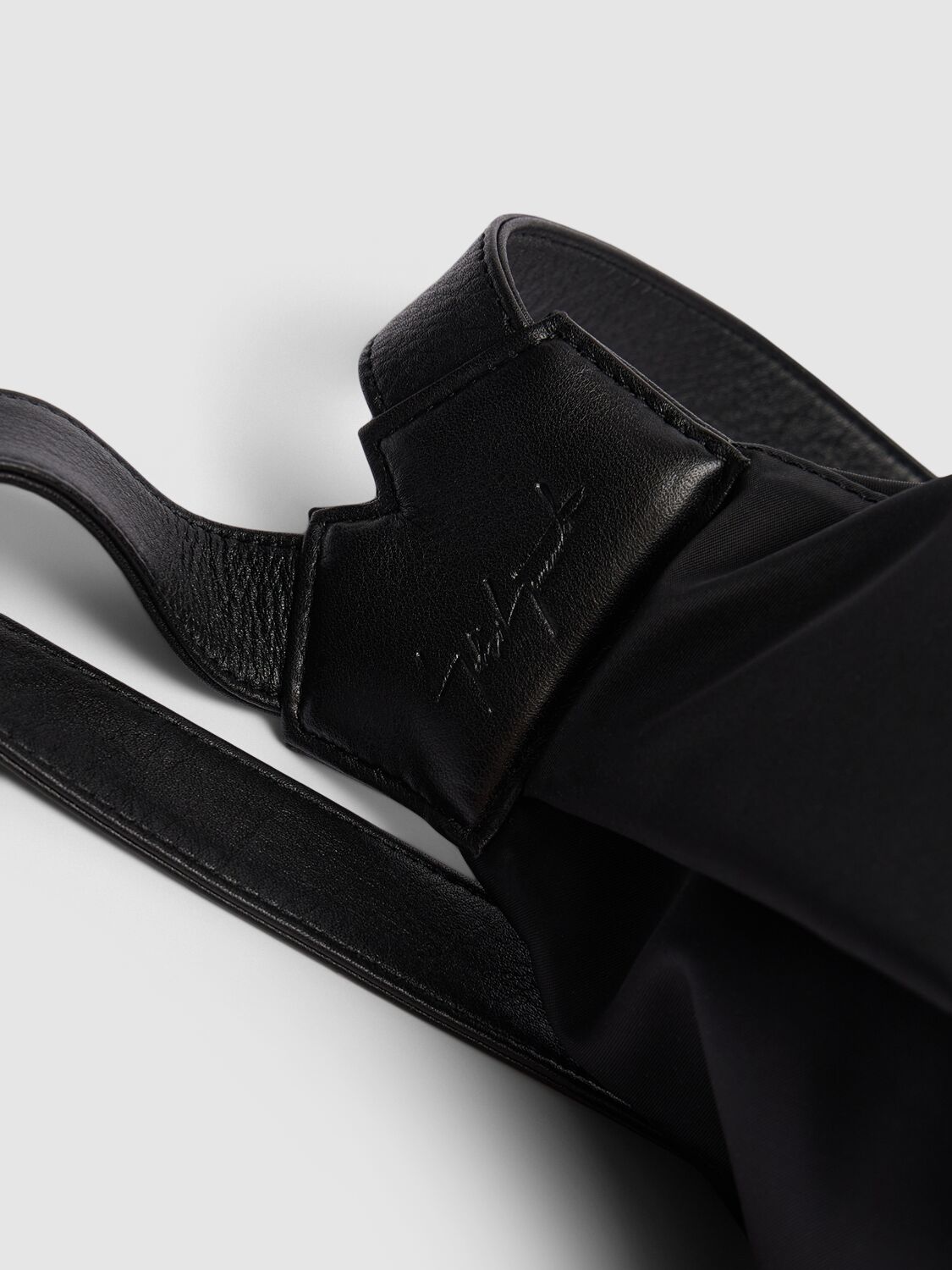 Shop Yohji Yamamoto Hakama Nylon & Leather Backpack In Black