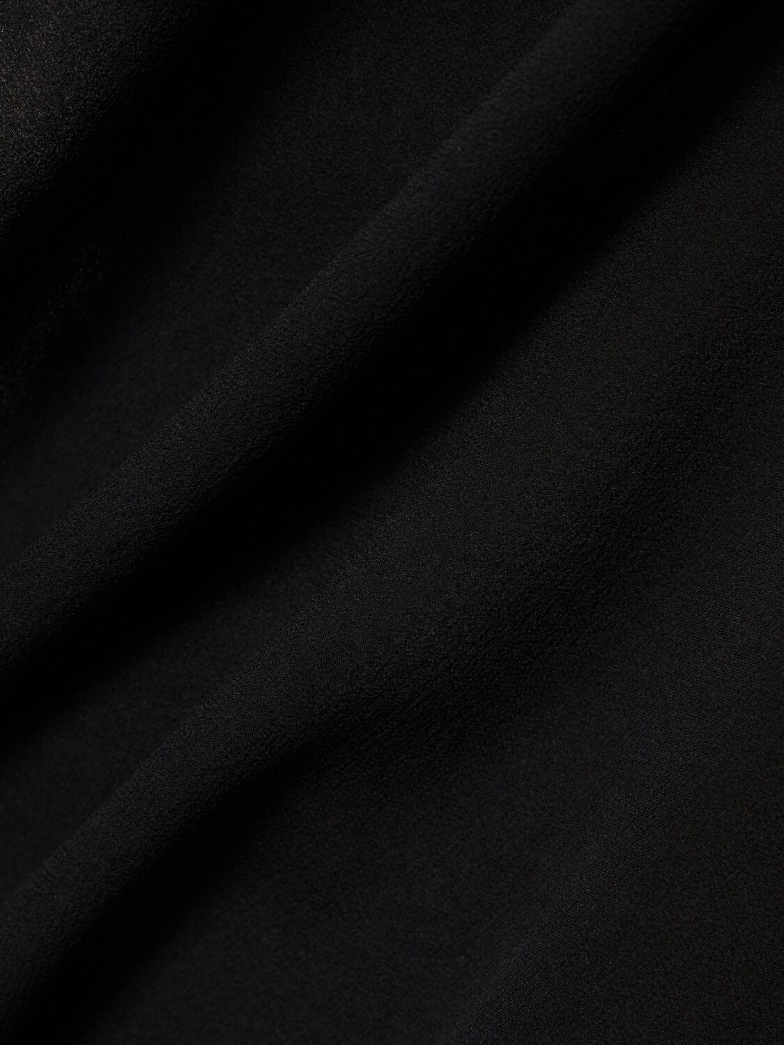 Shop Ann Demeulemeester Riva Draped Silk Georgette Top In Black